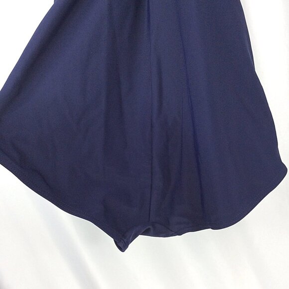 Silhouette Solution One Piece Swimsuit Womens Size 8 Navy Blue Tummy Control - Picture 6 of 8